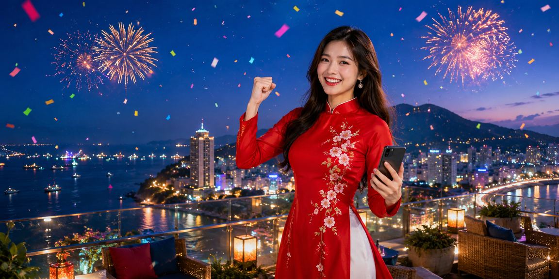 Không khí giải trí casino sôi động tại Vũng Tàu với trang phục áo dài truyền thống